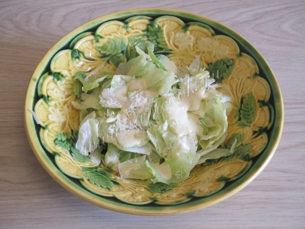 Заправка салата Цезарь