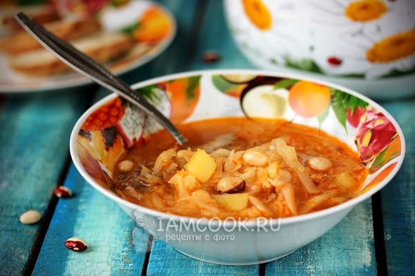 Рецепт щей с фасолью