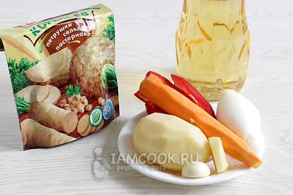 Ингредиенты для имбирного супа-пюре