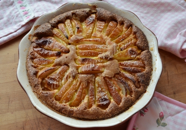 Рецепт йогуртового пирога с грушами