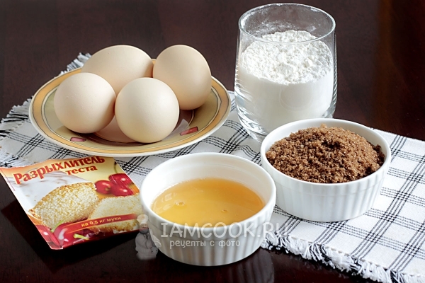 Ингредиенты для медового рулета