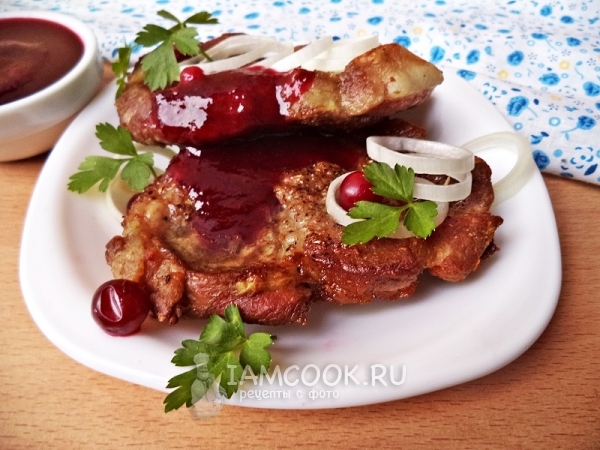 Рецепт брусничного соуса к мясу