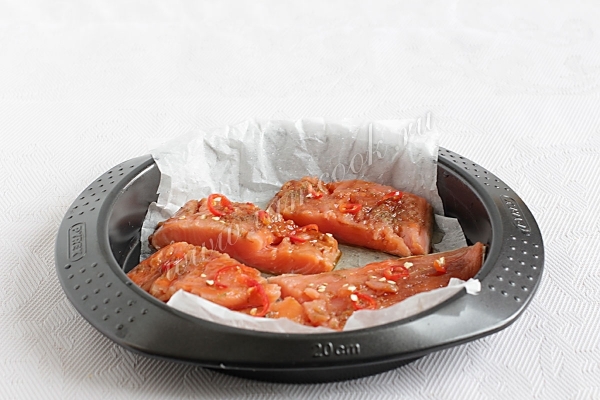 Рыбное филе в форме