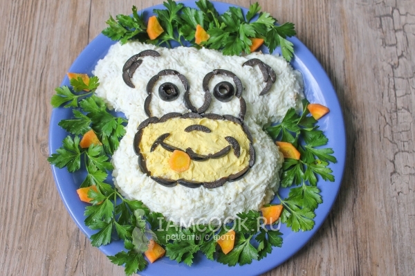 Готовый салат «Сытая обезьянка»