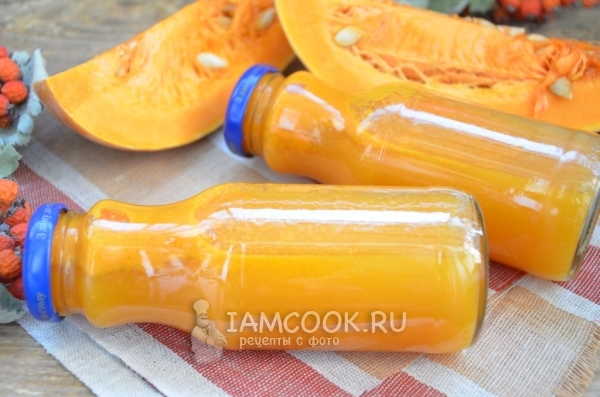 Фото сока из тыквы на зиму