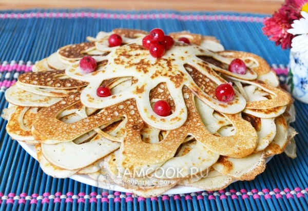 Фото блинов в бутылке