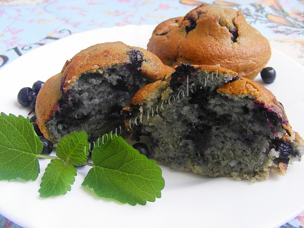 Рецепт черничного кекса