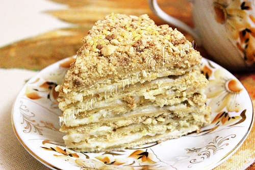 Порция торта рыжик, фото