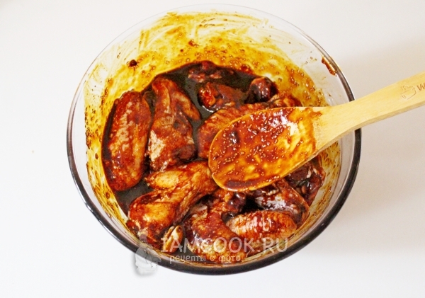 крылья куриные в маринаде