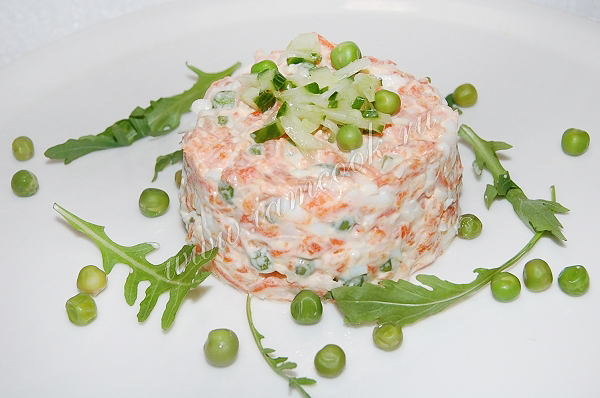 Салат из вареной моркови