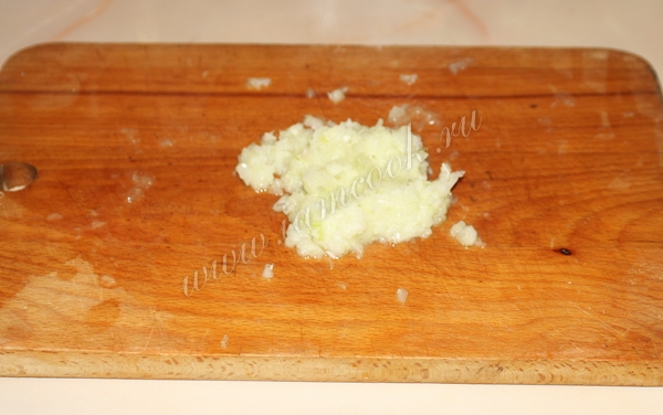 Измельчённый лук