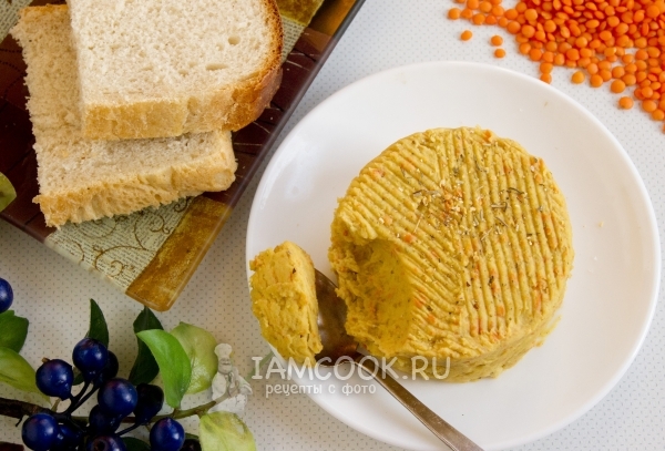 Фото чечевичного паштета с морковью