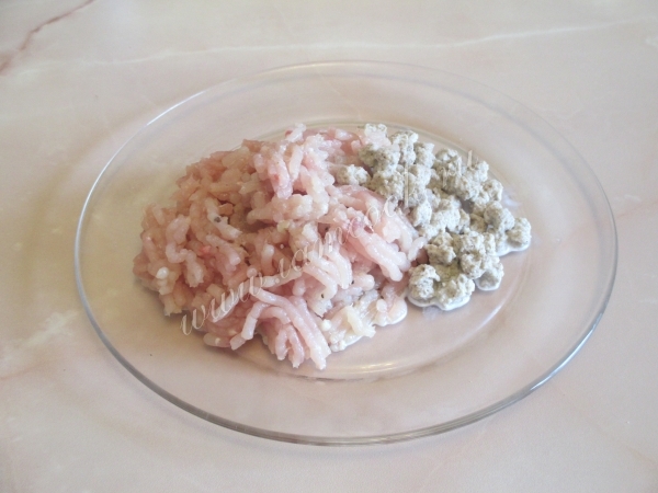 Куриный фарш с отрубями