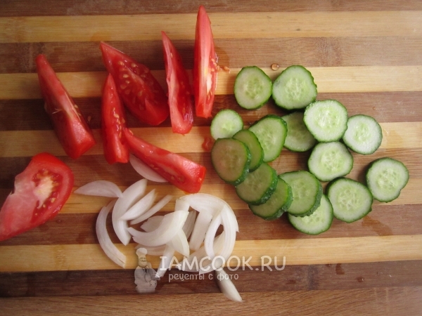 Порезать овощи