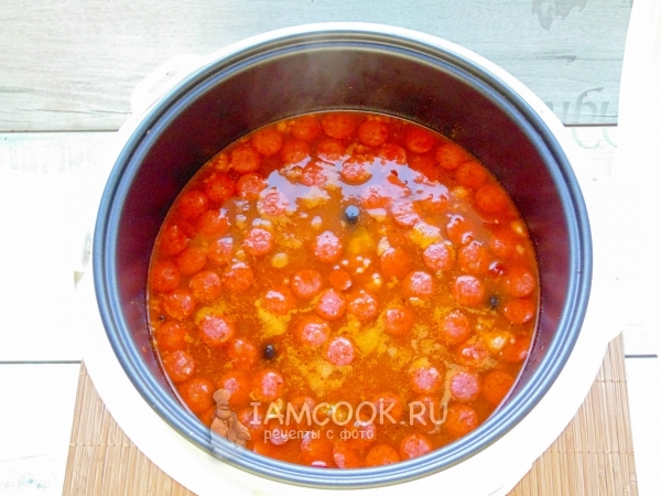 Влить бульон