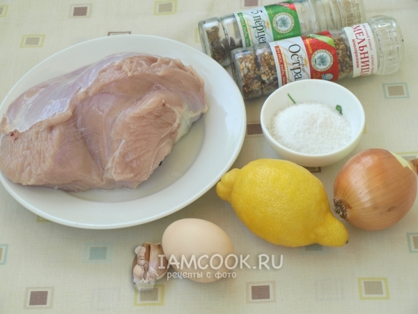 Ингредиенты для котлет из индейки