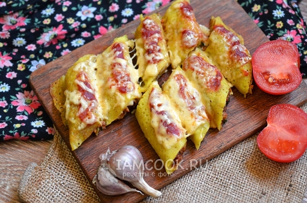 Рецепт блинов с фаршем