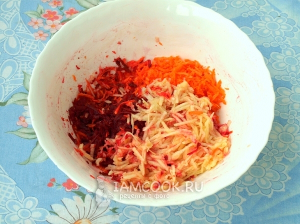 Морковь, яблоко, свекла