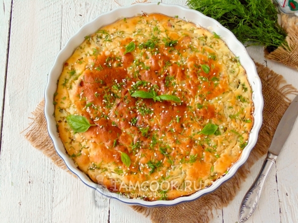 Готовый быстрый пирог с капустой