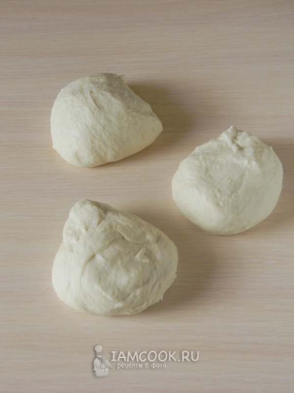 Поделить тесто на части