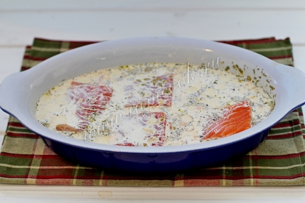 Семга в сливках