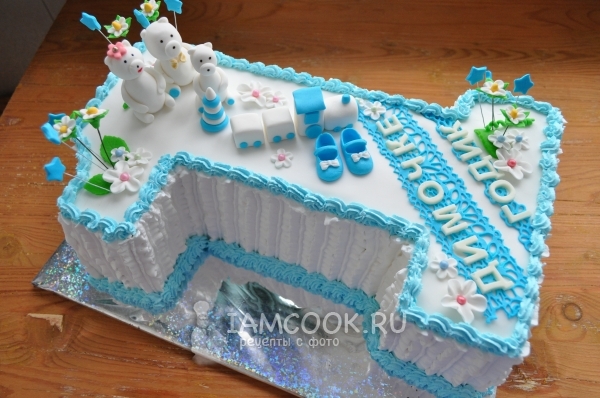 Торт с маковыми бисквитными коржами