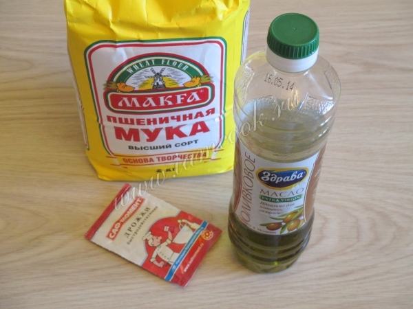 Ингредиенты тонкого теста для пиццы