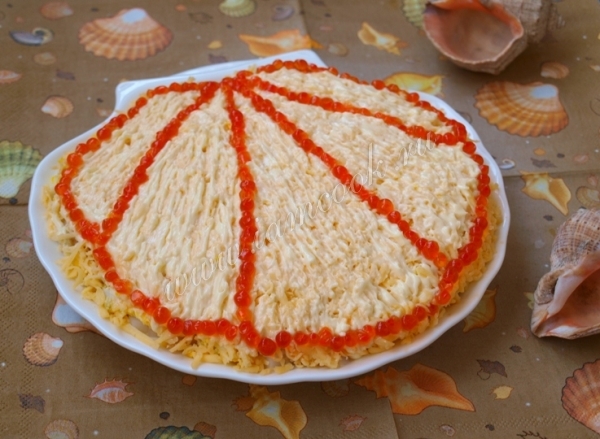 Готовый салат Ракушка