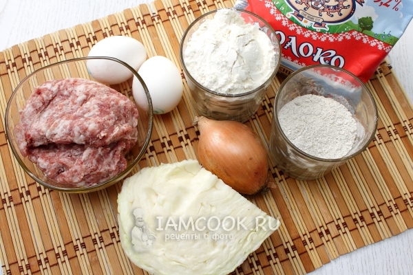 Ингредиенты для удмуртских перепечей