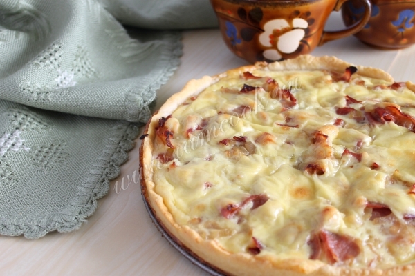 Рецепт пирога Киш с беконом