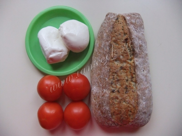 Ингредиенты для приготовления чиабатты гармошки