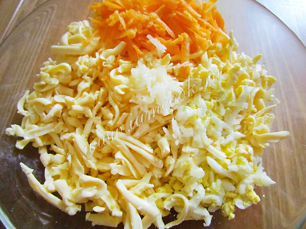 Рецепт салата из плавленного сырка