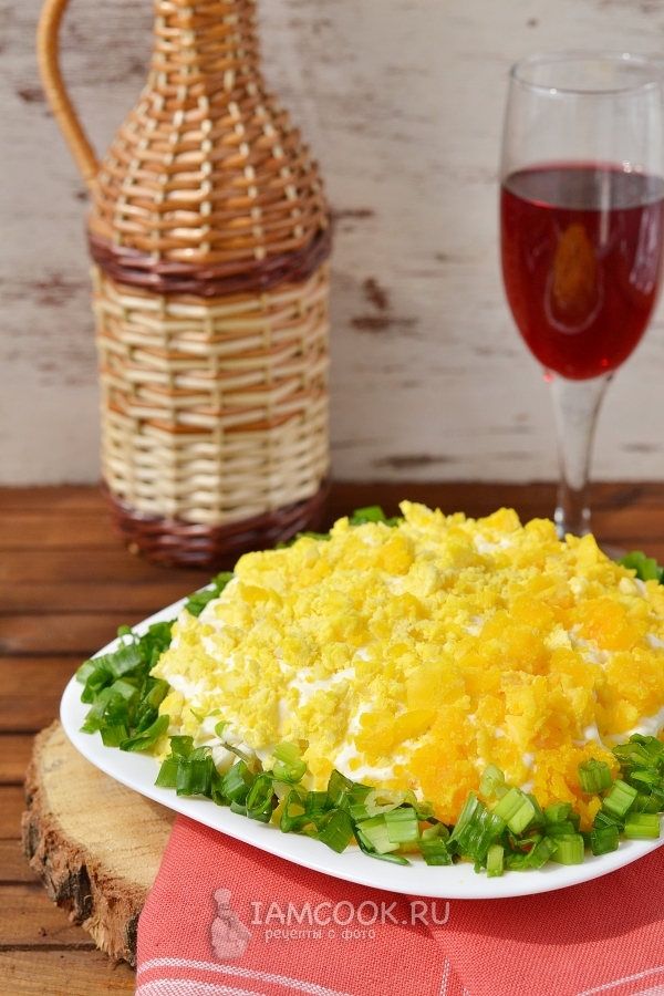 Рецепт салата «Мимоза» с сардиной