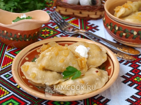 Рецепт вареников с капустой