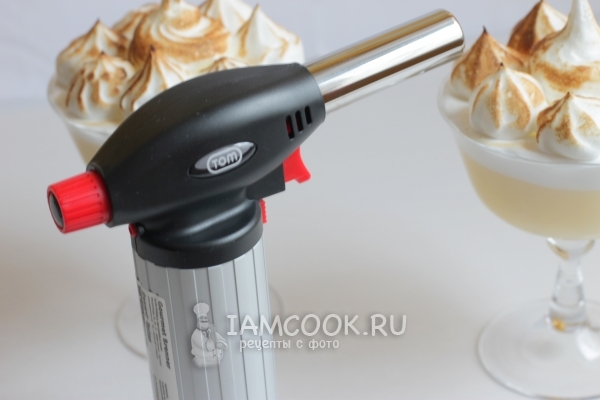 Обжечь горелкой