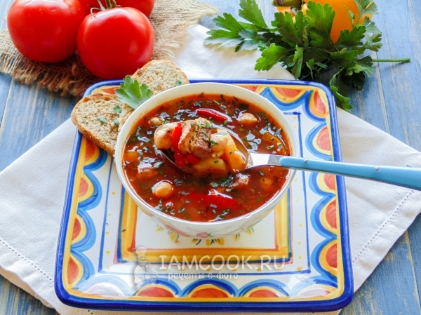 Фото супа «Шорба» или шурпы по-тунисски