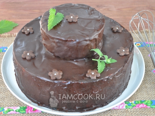 Рецепт большого торта «Птичье молоко»