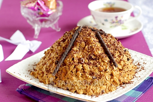 Фото торта «Муравейник» из печенья