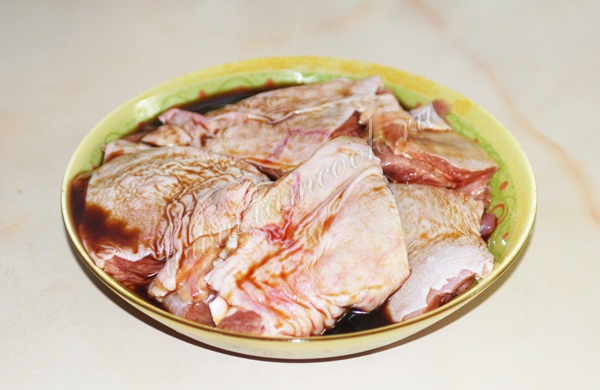 Маринование филе индейки