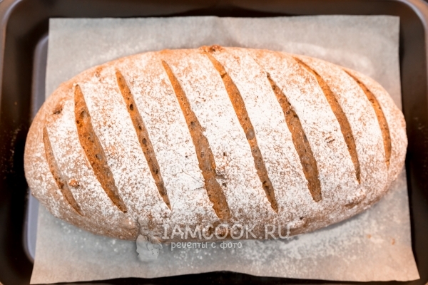 Фото пшенично-ржаного хлеба в духовке