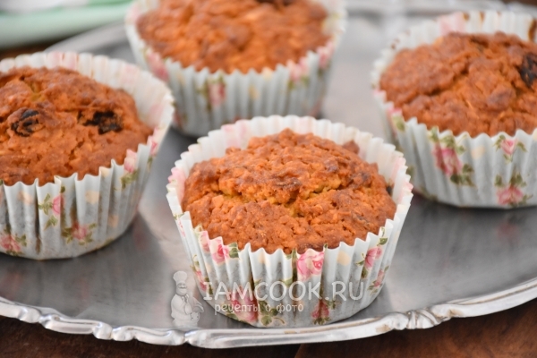 Рецепт овсяно-морковных маффинов