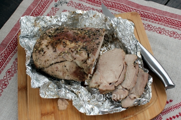 Рецепт свинины в фольге в мультиварке