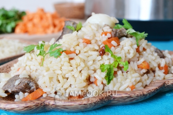 Рецепт плова из баранины в мультиварке