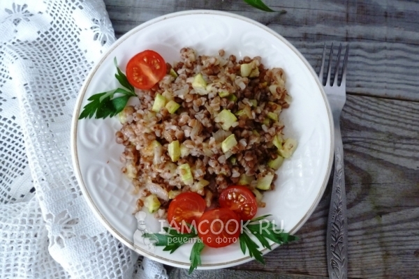 Рецепт гречневой каши с кабачком
