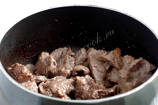 Обжарка говядины