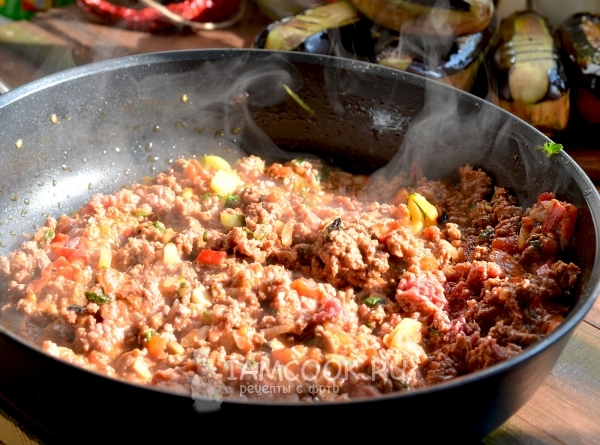 Потушить овощи с мясом