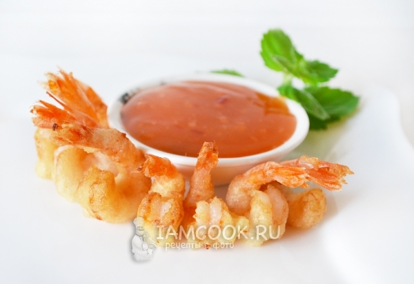 Готовые креветки в кляре