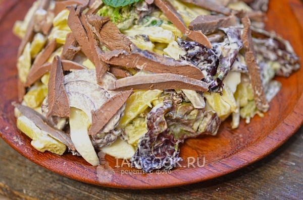 Мясной салат «Храброе сердце»
