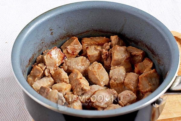 Пожарить мясо