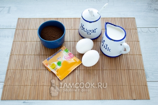 Ингредиенты для кофе по-баварски